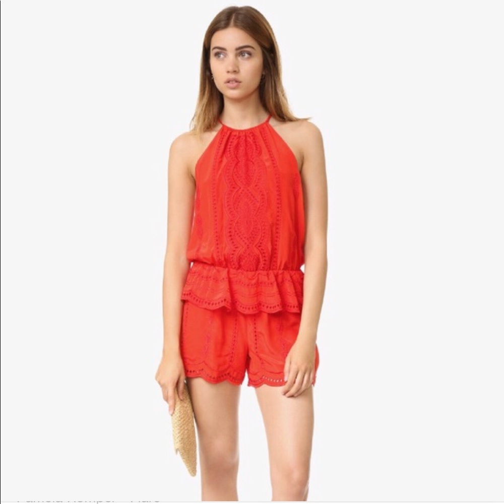 Parker Red Pamela Romper